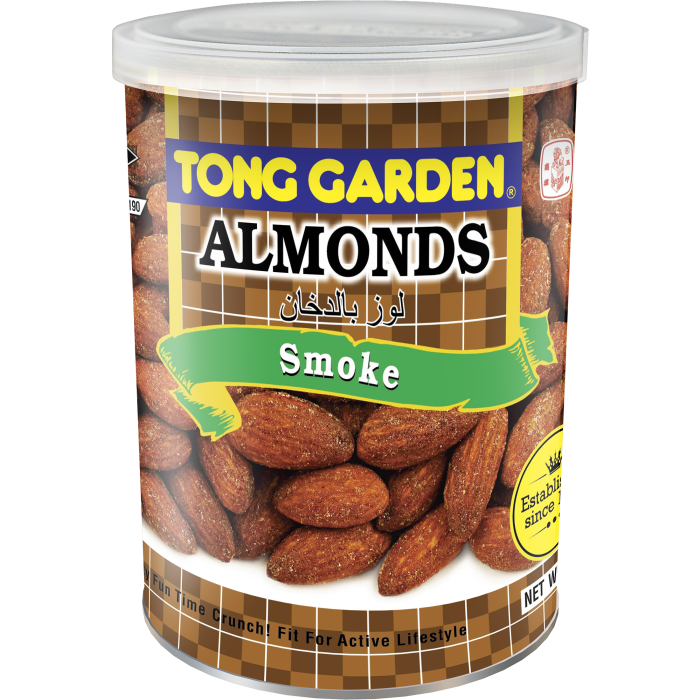 Tong Garden Smoke Almonds Can, 140g