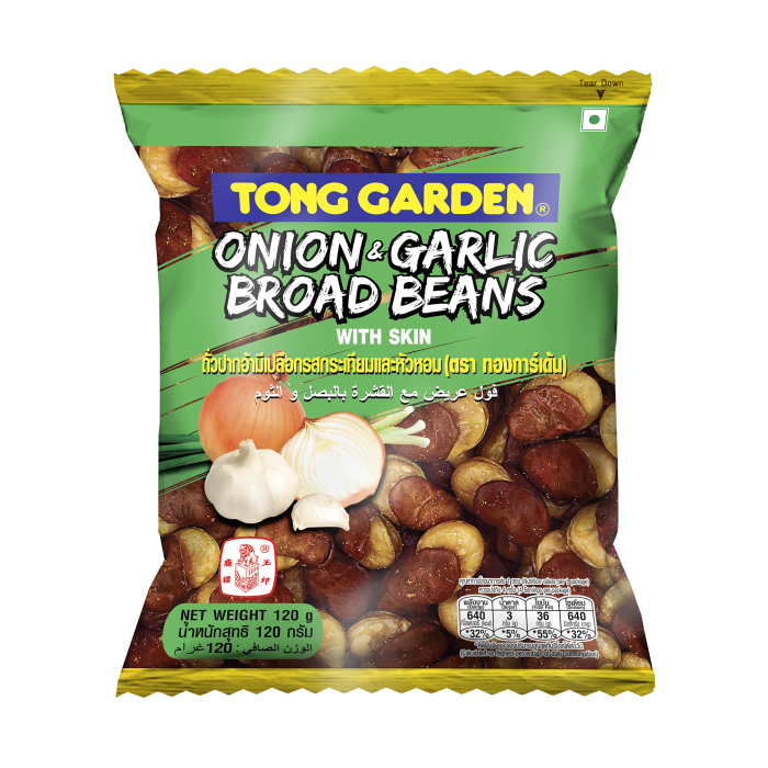 Tong Garden Onion Garlic Broad Beans, 120g