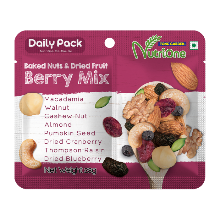 Tong Garden  Baked Nuts & Dried Fruits, Berry Mix Daily Pack 28g 