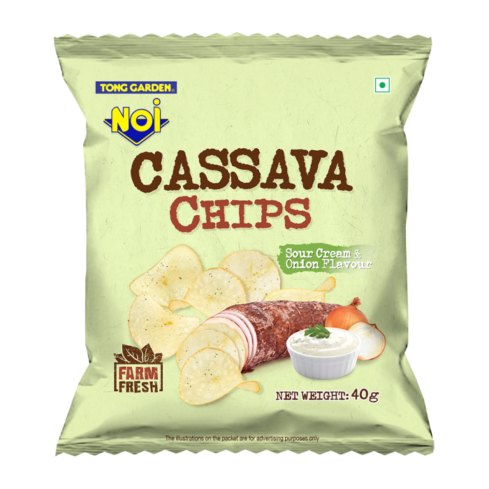 Tong Garden Noi Sour Cream & Onion Flavor Cassava Chips 40g