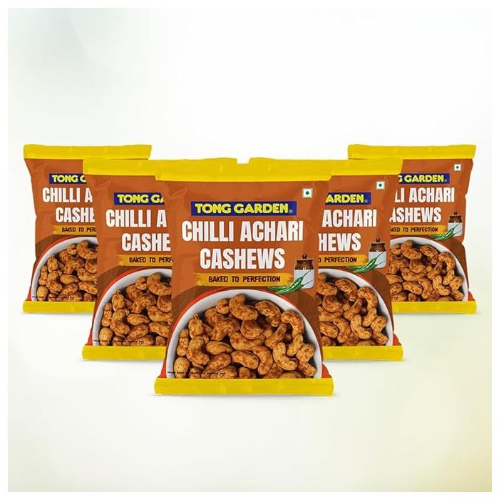 Tong Garden Chilli Achari Cashews 30g Pack of 5