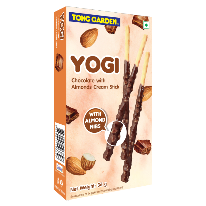TG 36g YOGI Chocolate with Almonds Cream Stick 