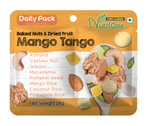Tong Garden Baked Nuts & Dried Fruits, Mango Tango Daily Pack, 28g