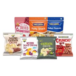 BOGO COMBO (Peanut, Party,  Cranberries, Fruit n Nuts, Flavoured Casava chips)