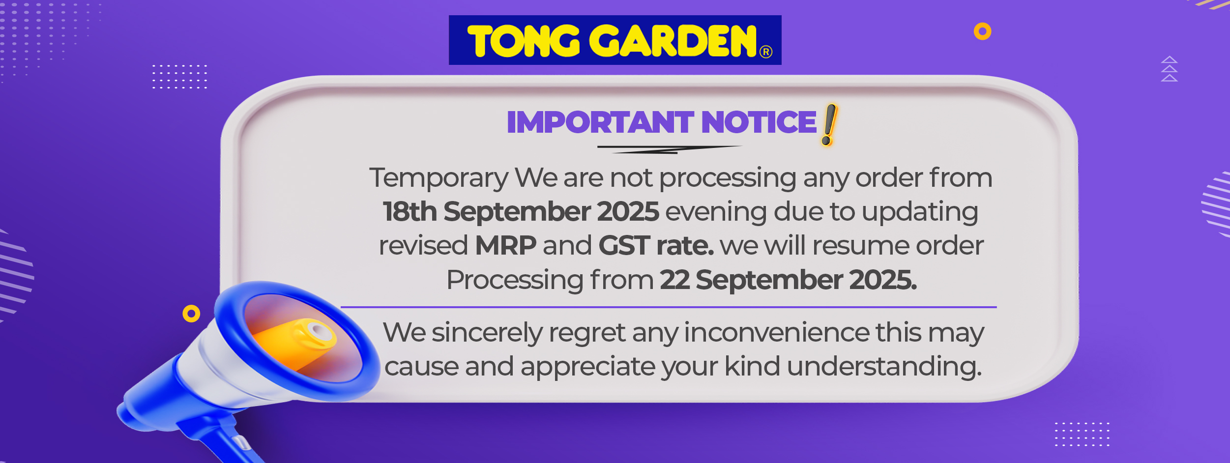 Important Notice
